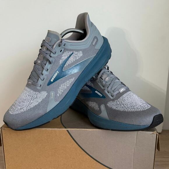 Brooks Launch Grey/Blue Men Running Sneakers- SZ 11 main image 9